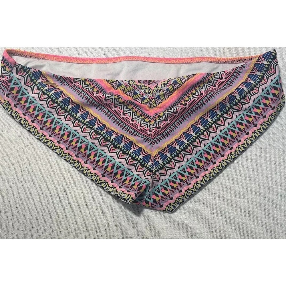 Victoria's Secret 32B Push-up Halter Bikini Bottoms Ruching‎ SZ M - Picture 3 of 9